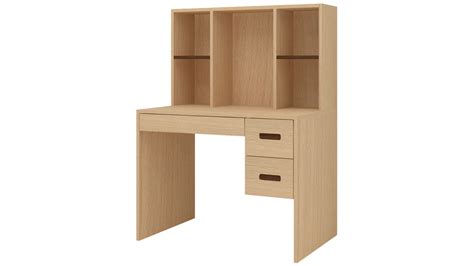 Adona Tiara Study Desk w/3 Drawers and Built-In Bookshelf Canadian ...
