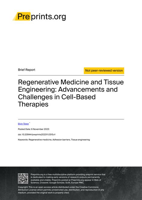 Tissue Engineering Journal 的图像结果