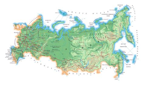 Maps of Russia | Detailed map of Russia with cities and regions | Map of Russia by region | Map ...