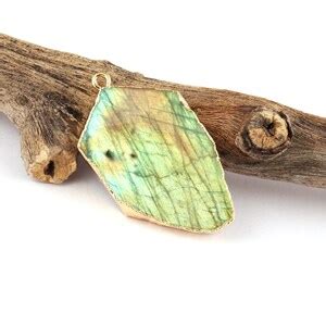 Buy Natural Spectrolite Fire Labradorite Gold Plated Single Bail ...