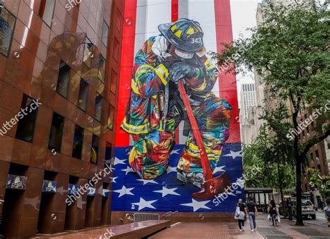 Brazilian Muralist Eduardo Kobra Seen Opposite Editorial Stock Photo ...