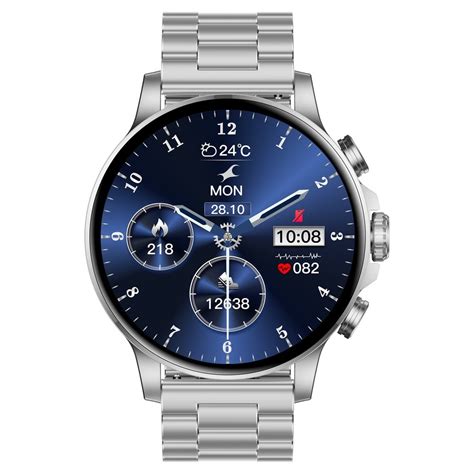 Buy Online Fastrack Marvellous FX2 Unisex Smart Watch With Silver Metal ...