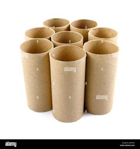 Brown paper rolls Stock Photo - Alamy