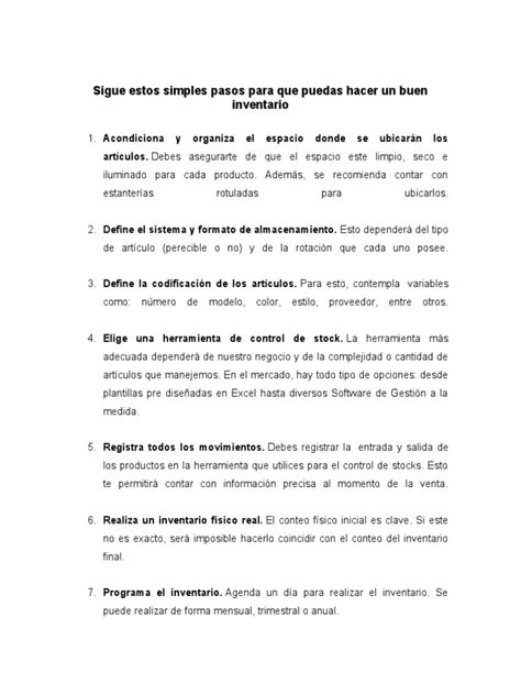 Pasos para realizar un inventario de tus equipos de tiro