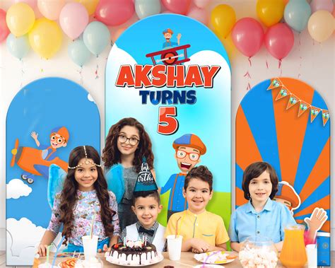 Blippi Theme Arch Backdrop | Personalized Party Supplies – Party ...