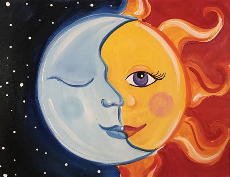 Sip and Paint- Moon & Sun - Art Studio 27