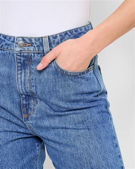 Straight Leg Denim Jeans