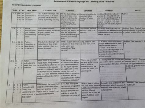 Autism Tank: ABLLS Assessment