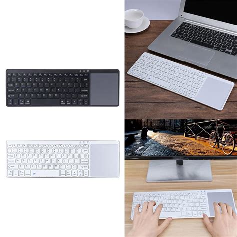 Slim Wireless Keyboard BT3.0 80 Keys for iOS Android Windows Black+Red ...