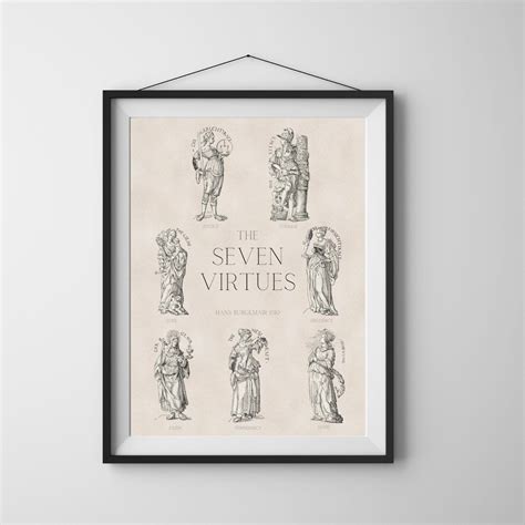 The Seven Virtues | Hans Burgkmair 1510 for Digital Download ...