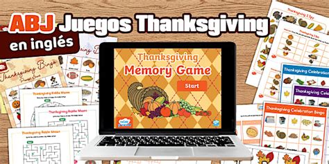 Pack: Juegos Thanksgiving en Inglés (ABJ)