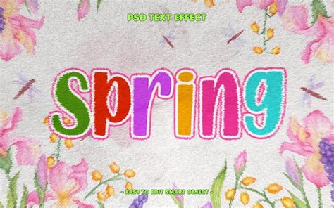 Image result for Spring Pattern Text Effect