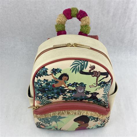 Danielle Nicole Disney Mini Backpack The Jungle Book Mowgli & Shanti Pom Baloo | eBay