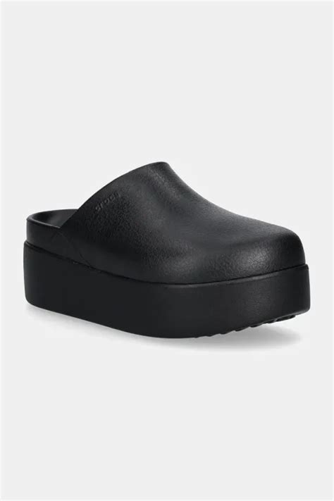 Crocs sliders Dylan Platform Clog women's black color 209869 at PRM US