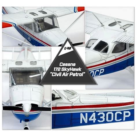 ACADEMY 12367 Cessna 172 Skyhawk Civil Air Patrol - 1:48 - ACADEMY ...