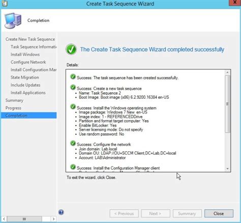 Image result for Task Sequence Page