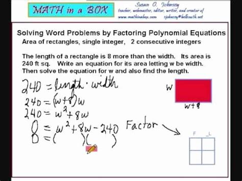 Image result for Solving Polynomial Equations Word Problems