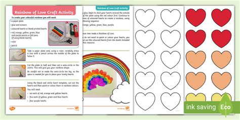 Rainbow of Love Craft Activity