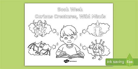 Book Week Colouring Page (teacher made) - Twinkl