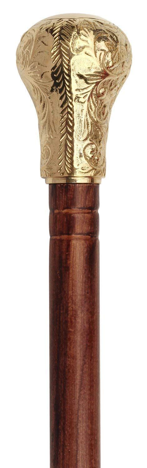 White Whale Round Handle Walking Stick - Men Derby Canes and Wooden ...