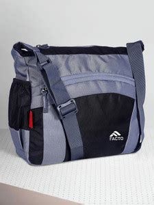 facto Grey, Black Sling Bag Men & Women Grey, black - Price in India ...
