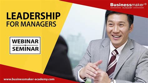 Live Seminar: Leadership for Managers, Businessmaker Academy, Pasig ...