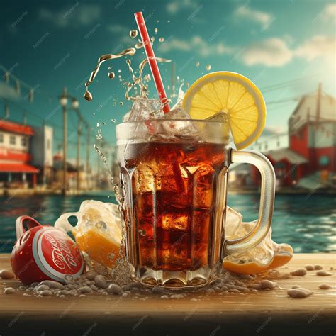 Premium Photo | Soft drink commercial style