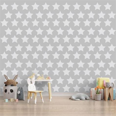 Stars Theme Repeat Pattern Wallpaper for Young Children Rooms Sparkla N ...