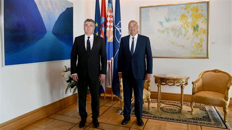 President Milanović Meets with Foreign Minister of Hellenic Republic Nikos Dendias - President ...