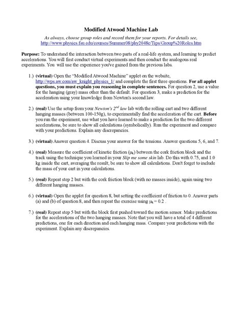 Image result for Modified Atwood Machine Physics