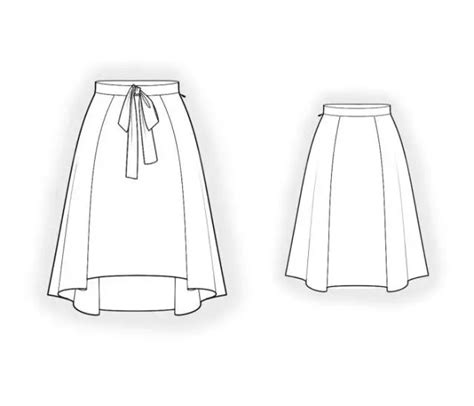 10款半身裙的效果图+款式图+制版图1 - 堆糖，美图壁纸兴趣社区
