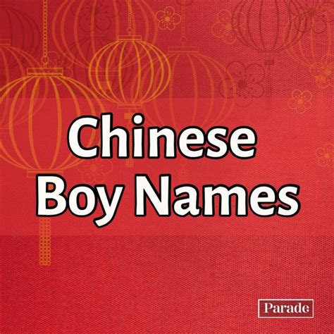 150 Chinese Names for Boys and Girls (with Meanings) - Parade