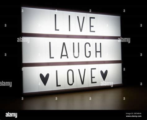 Live laugh love sign hi-res stock photography and images - Alamy