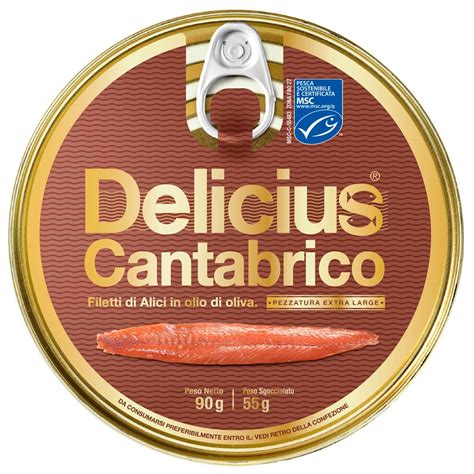 Delicius Cantabrian Anchovy Fillets in Olive Oil Tin 90g – Bottega 1995