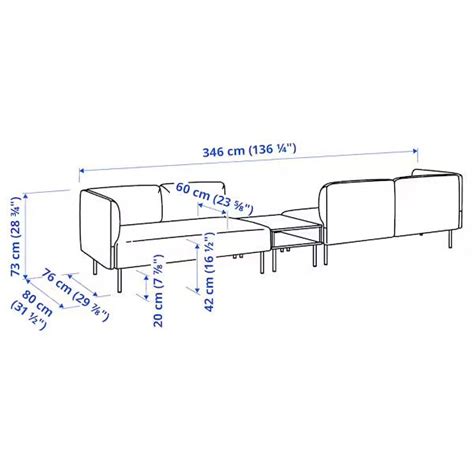 IKEA Lillehem 4 seat modular sofa with side table - EachDayKart ...