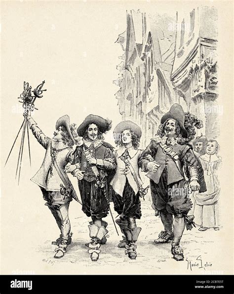 Illustration for The Three Musketeers by Alexandre Dumas (1802-1870 ...