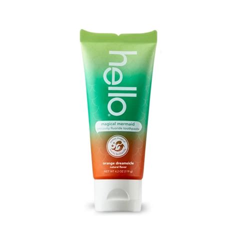 Hello Kids Fluoride Toothpaste Magical Mermaid Orange Dreamsicle -- 4.2 ...