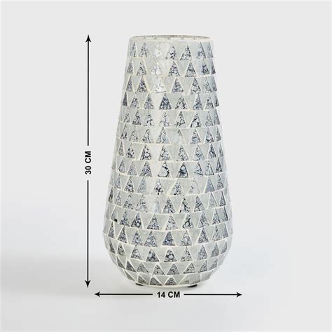 Buy Mable Glass Mosaic Vase from Home Centre at just INR 1499.0