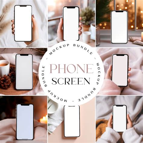 10 iPhone Mockup Bundle, Aesthetic Phone Mockups, Phone Mockup, iPhone ...
