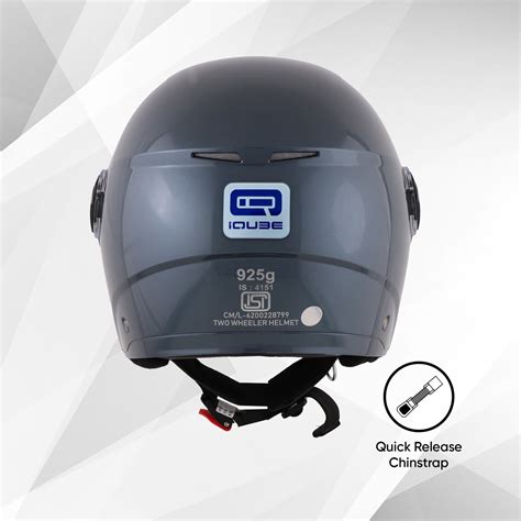 TVS iQube ISI Certified Open Face Helmet for Men & Women | Stylish, Li ...