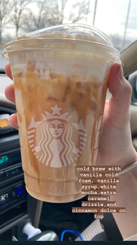 Homemade starbucks iced chai latte with vanilla sweet cream cold foam ...