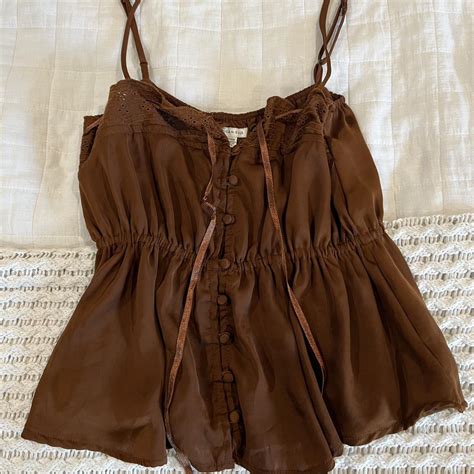 American Eagle Outfitters Women's Brown Vest | Depop