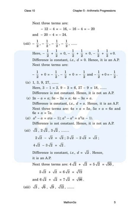 Image result for Class 10 Chapter 5 Maths Solutions