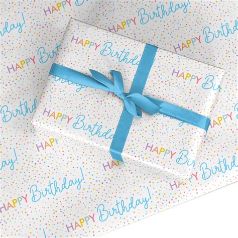 Simple Birthday Wrapping Paper