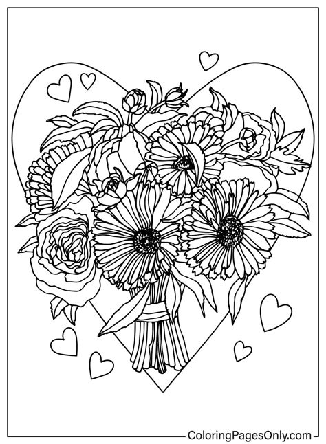 20+ Flower Bouquet Coloring Pages - Free Printable PDF & Online Coloring