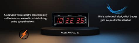 Buy Ajanta Quartz Digital Red LED Rectangle Wall Clock (42.7 cm x 3.3 ...