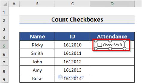Image result for How to Count Checked Checkboxes in Excel
