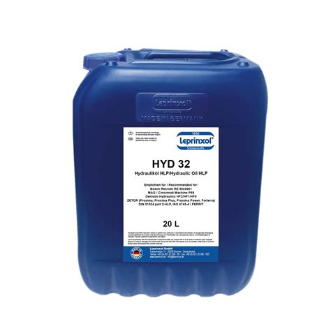 Buy 20L HYD 32 Leprinxol Hydraulic Fluid. The hydraulic oil HLP 32 ...