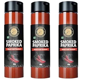 Peepal Essentials Smoked Paprika Powder - Hot and Spicy, Wood Cold ...