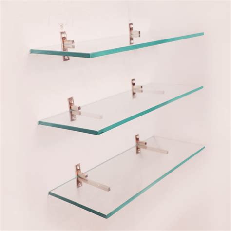 MAISSON Multi Purpose Glass Shelves Wall Mount Shelf for Bathroom ...